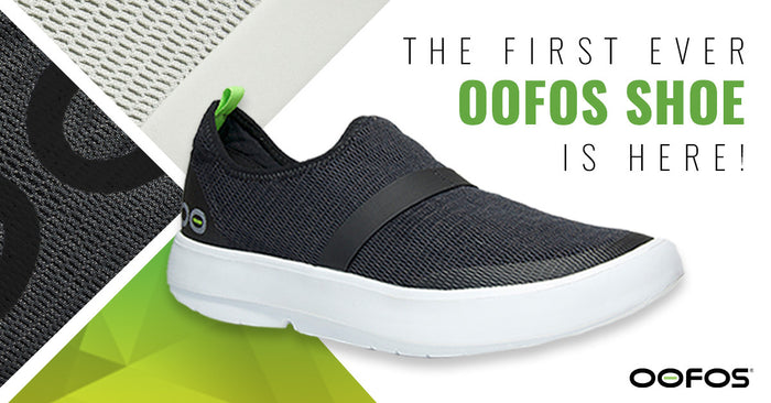 First Ever OOFOS Shoe at the Boston Marathon Expo!!