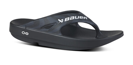 BAUER/OOFOS Women's OOriginal Sport Sandal – Black Asphalt main view