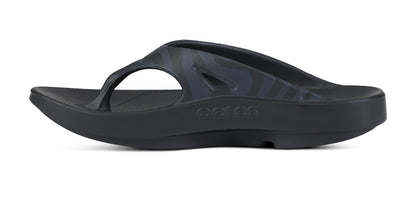 BAUER/OOFOS Women's OOriginal Sport Sandal – Black Asphalt medial view