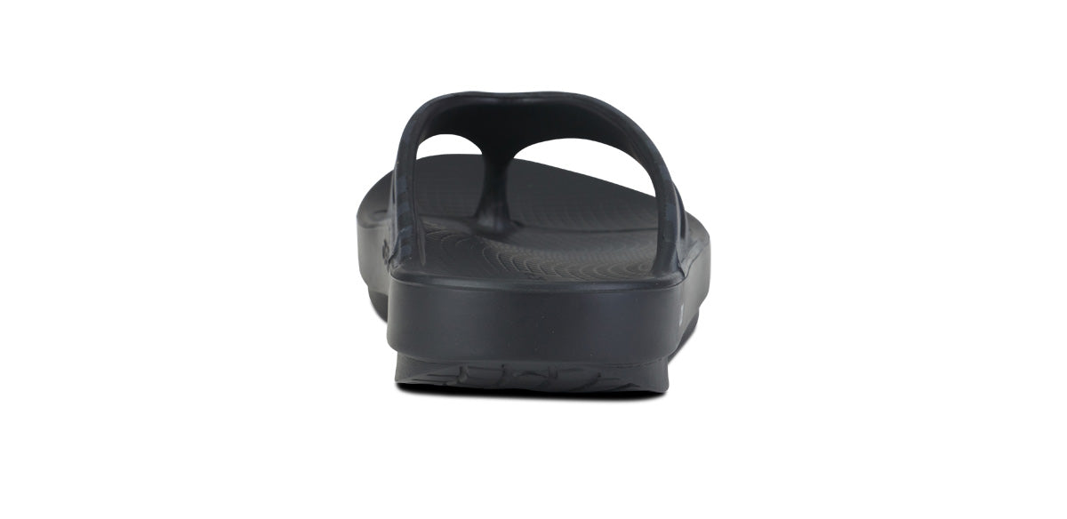 BAUER/OOFOS Women's OOriginal Sport Sandal – Black Asphalt back view