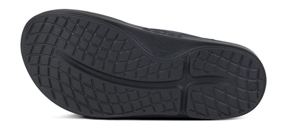 BAUER/OOFOS Women's OOriginal Sport Sandal – Black Asphalt bottom view 