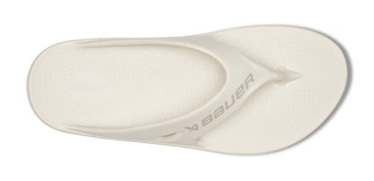 BAUER/OOFOS OOriginal Sport Sandal – Chalk top view