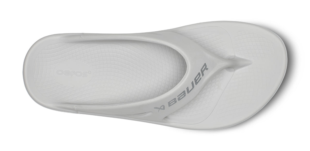 BAUER/OOFOS OOriginal Sport Sandal – Moonstone top view