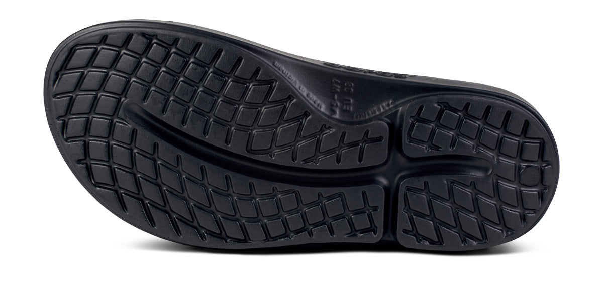 サンダル OOFOS OOAHH MIDNIGHT OOAH Midnight Tropics 5002996049 Women's OOahh Luxe Slide Sandal - Midnight Spectre – OOFOS