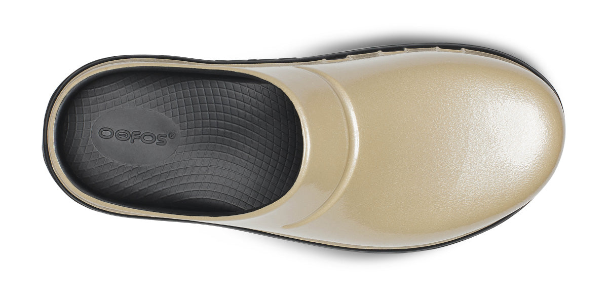 Women's OOcloog Luxe Clog - Champagne top view