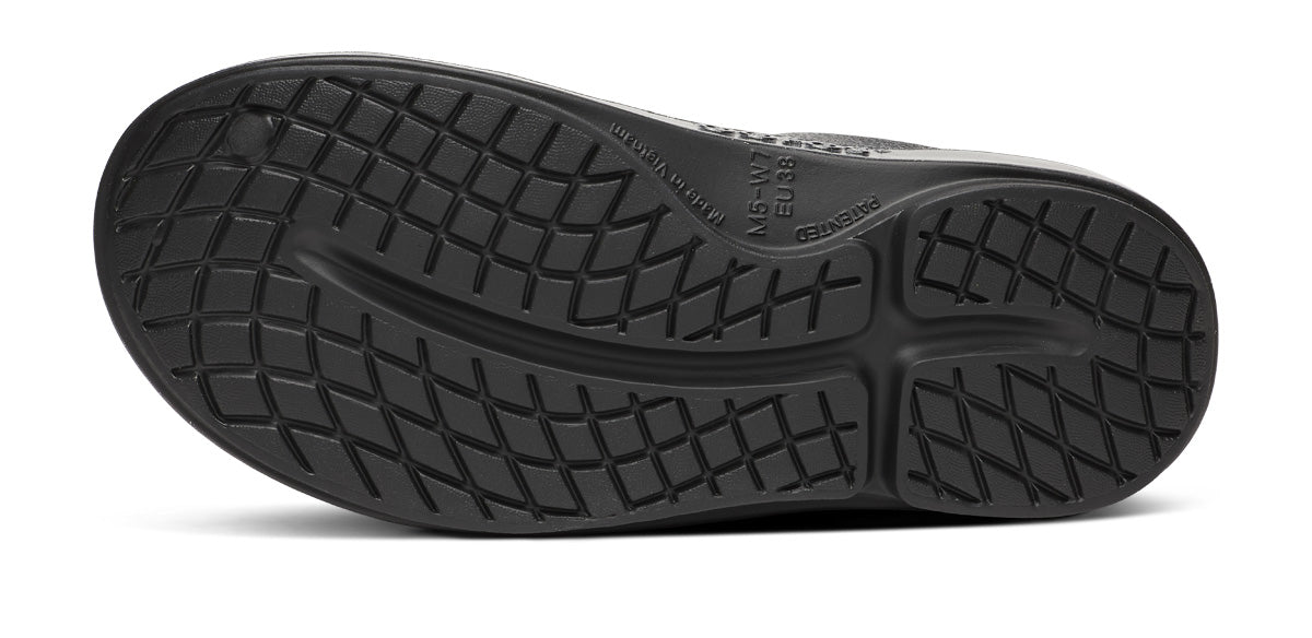 Women's OOcloog Luxe Clog - Black Sparkle – OOFOS