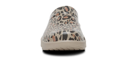 Women's OOcloog Limited Edition Clog - Nomad Leopard front view