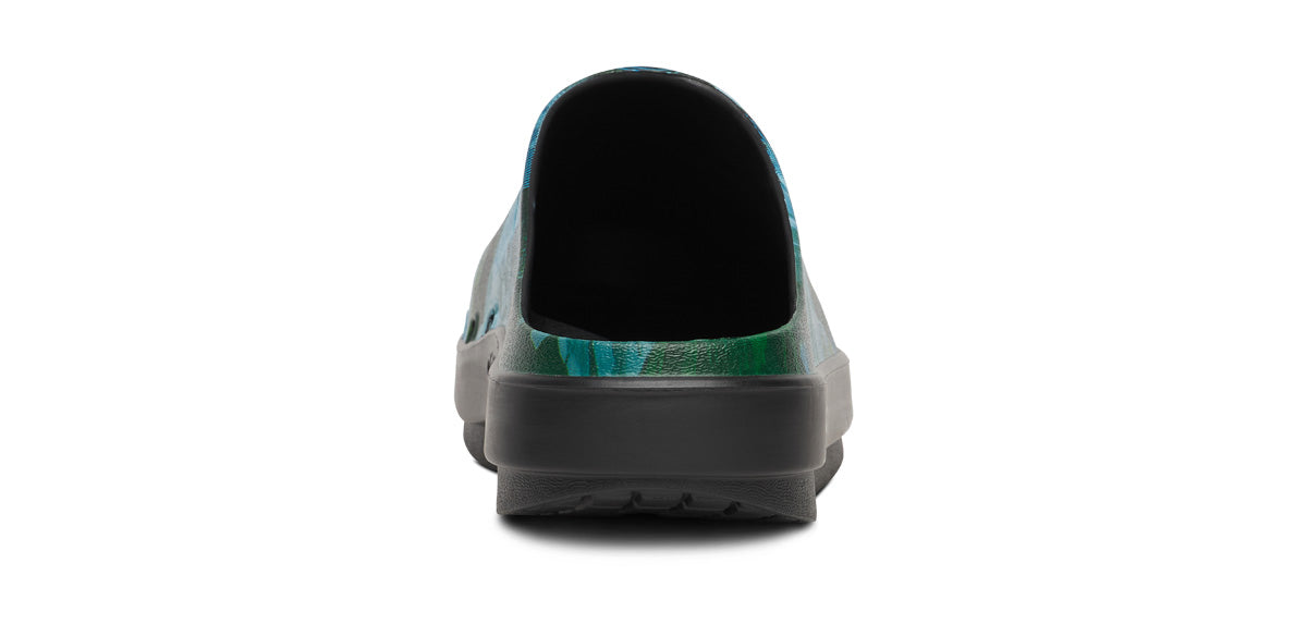 Women's OOcloog Limited Edition Clog - Wave Floral Breeze back view