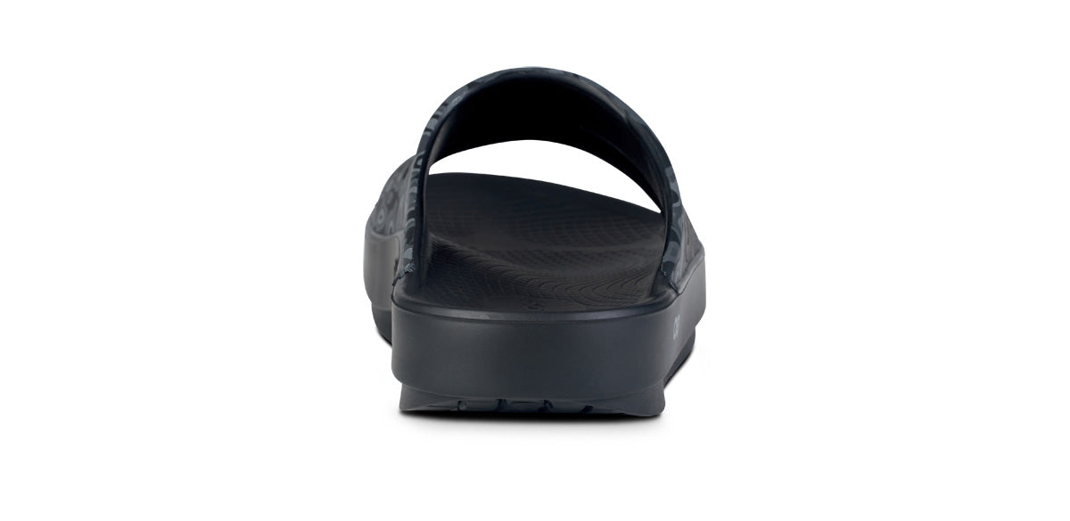 靴 OOFOS OOAHH SPORT - BLACK WATER CAMO Men's OOahh Sport Slide Sandal - Black Water Camo – OOFOS
