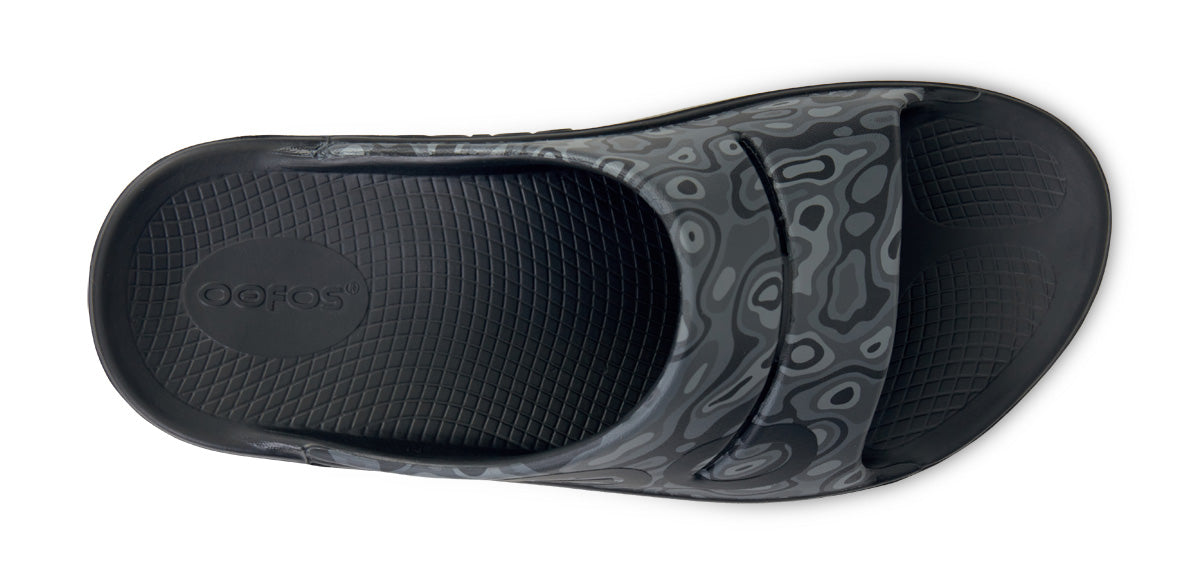 サンダル OOFOS OOAHH SPORT BLACK CAMO Elegant sports black camo 50029 OOFOS Men's OOahh Sport Flex Slides US 13 Black Camo