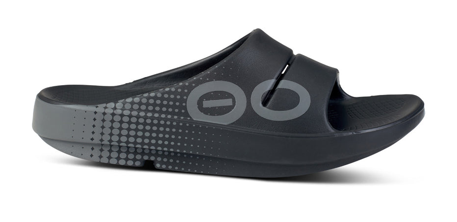 Women's OOahh Sport Slide Sandal - Black Matrix – OOFOS