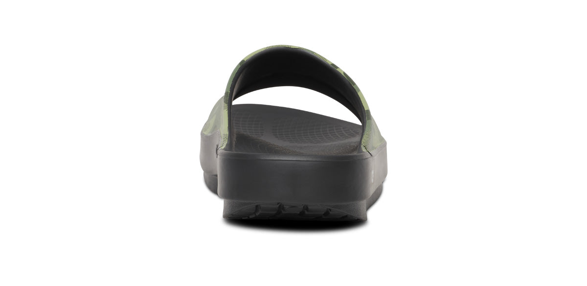 OOahh Sport Slide Sandal - Green Camo back view
