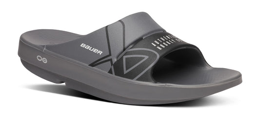 BAUER/OOFOS OOahh Sport Slide Sandal – Slate main view