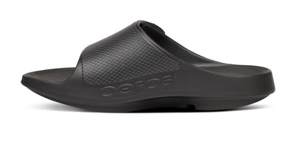 BAUER/OOFOS OOahh Sport Flex Sandal – Black medial view