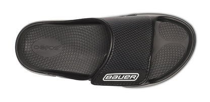 BAUER/OOFOS OOahh Sport Flex Sandal – Black top view