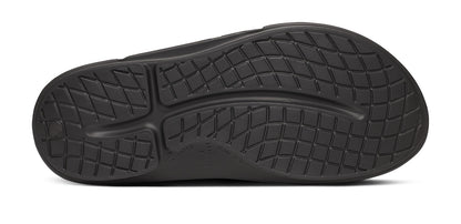 BAUER/OOFOS OOahh Sport Flex Sandal – Black bottom view