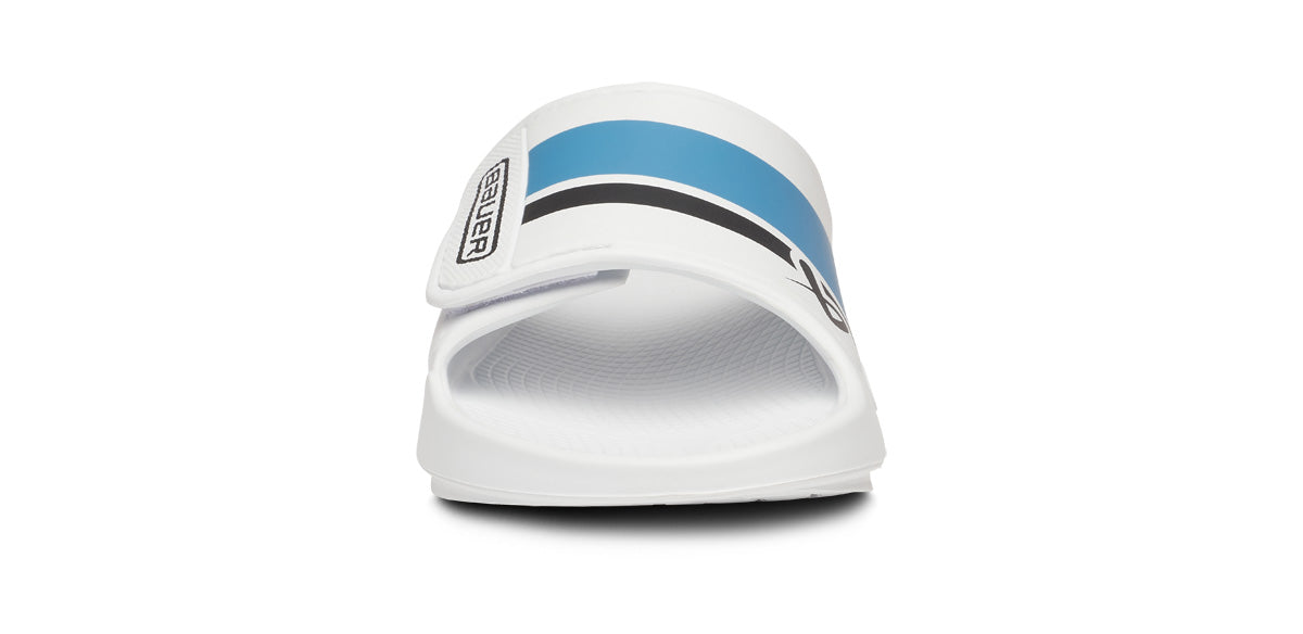 BAUER/OOFOS OOahh Sport Flex Sandal – White front view
