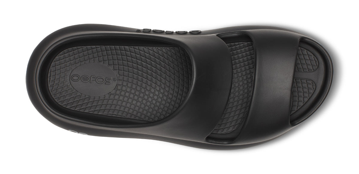 靴 OOFOS OOYEA - BLACK Women's OOyea PLUS Slide Sandal - Black – OOFOS