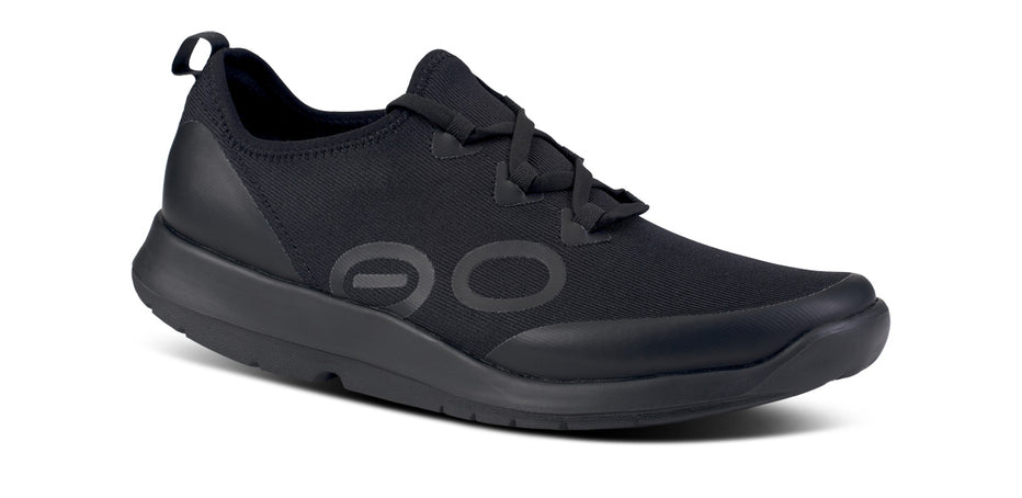 Women's OOmg Sport LS Low Shoe - Black (FINAL SALE) – OOFOS