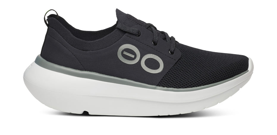 Men's OOmy Stride - White Black – OOFOS