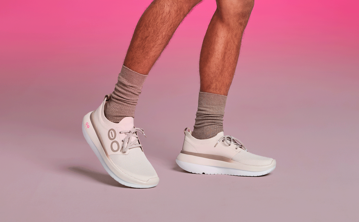 Men's Limited Edition 2025 OOmy Stride - Project Pink model standing in studio | lifestyle