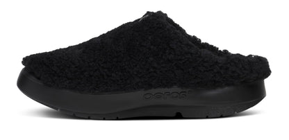Women's OOcoozie Sherpa Mule - Black medial view