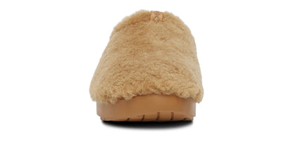 Women's OOcoozie Sherpa Mule - Cafe Spice front view