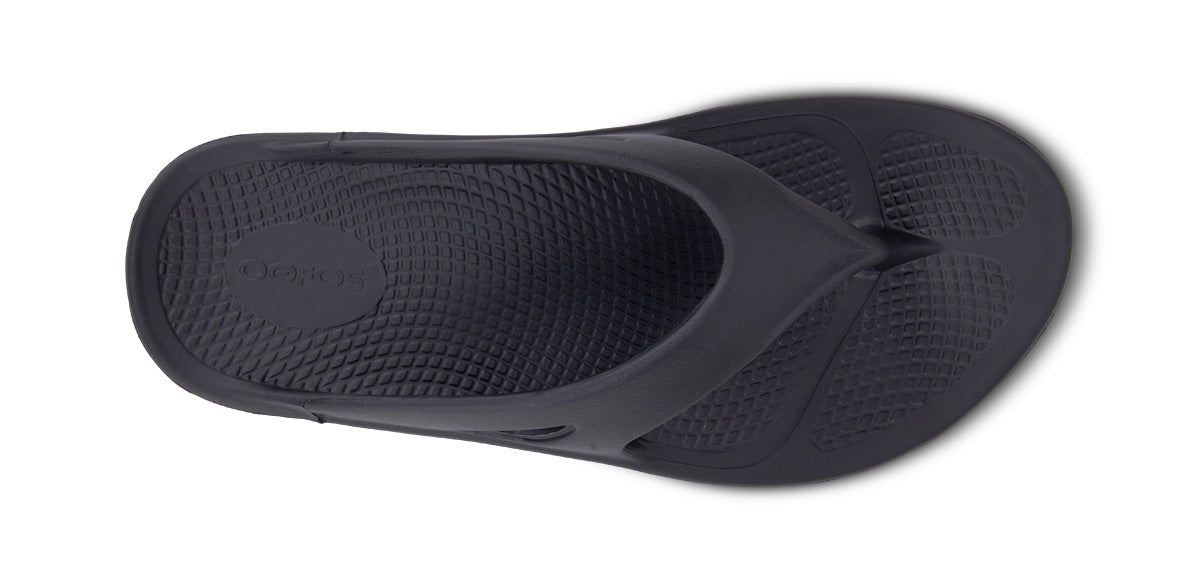 Men's OOriginal Sandal - Black - OOFOS top view
