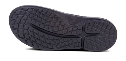 Women's OOcloog Clog - Black - OOFOS bottom view