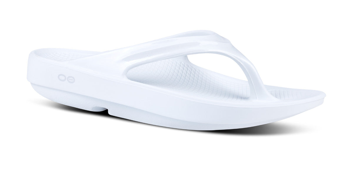 Women's OOlala Sandal - White - OOFOS main view