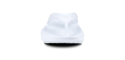 Women's OOlala Sandal - White - OOFOS front view