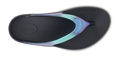 Women's OOmega OOlala Luxe Sandal - Atlantis top view
