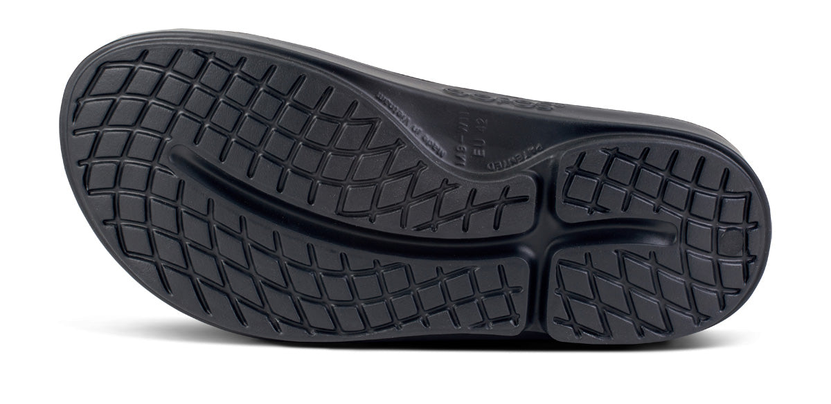 BAUER/OOFOS Men's OOahh Limited Slide Sandal Bauer Skeleton bottom view
