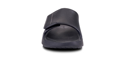 Women's OOahh Sport Flex Sandal- Matte Black front view