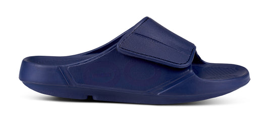 Men's OOahh Sport Flex Sandal - Navy lateral view
