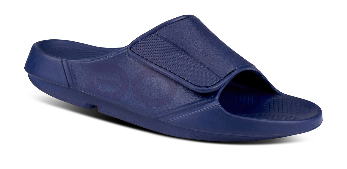 靴 FCRB OOFOS OOahh Sport Flex 26SS Women's OOahh Sport Flex Sandal - Navy – OOFOS