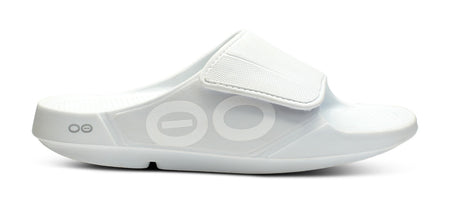 Men's OOahh Sport Flex Sandal - White lateral view