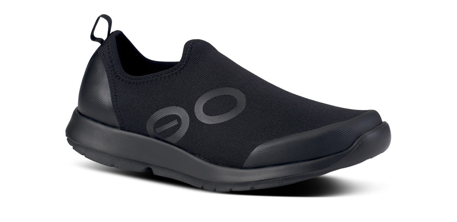 Women's OOmg Sport Low Shoe - Black (FINAL SALE) – OOFOS