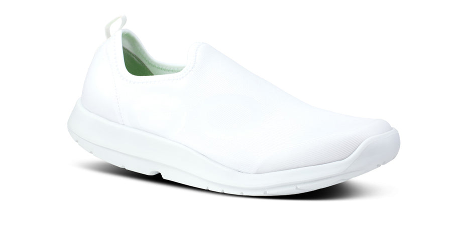 靴 OOFOS Men's OOmg Sport Low Shoe - White (FINAL SALE) – OOFOS