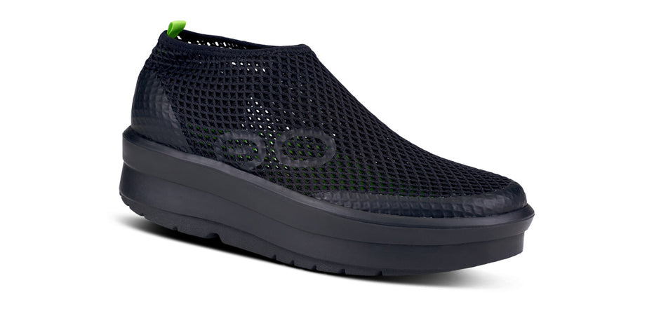 Women's OOmega OOlala Black Sandal – OOFOS
